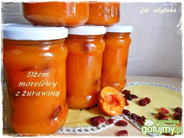 Dżem morelowy z żurawiną