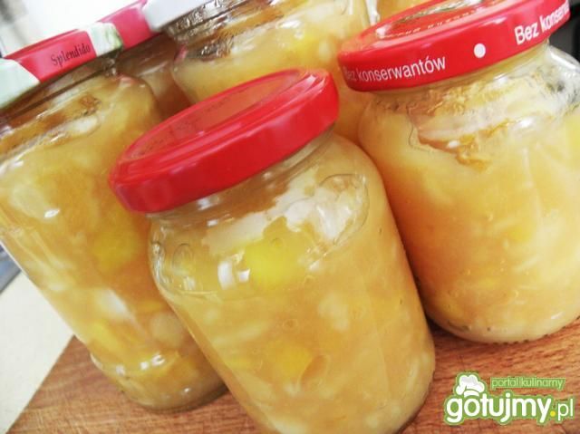 Dżem rumowo-waniliowy z papierówek Dżem rumowo-waniliowy z papierówek