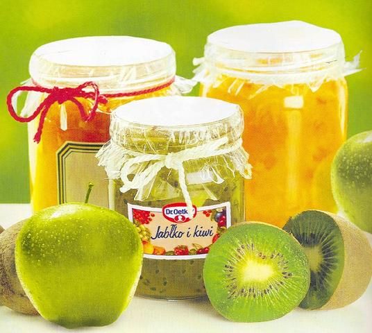 Dżem z jabłek i kiwi Dżem z jabłek i kiwi