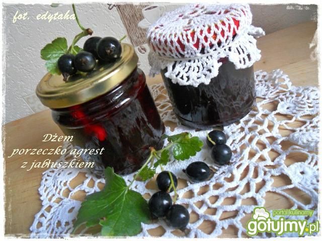 Dżem z porzeczkoagrestu z jabłkiem Dżem z porzeczkoagrestu z jabłkiem