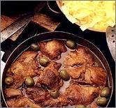 Dzika kaczka duszona z oliwkami