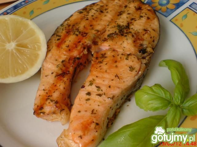 Dzwonka z łososia grillowane po domowemu Dzwonka z łososia grillowane po domowemu