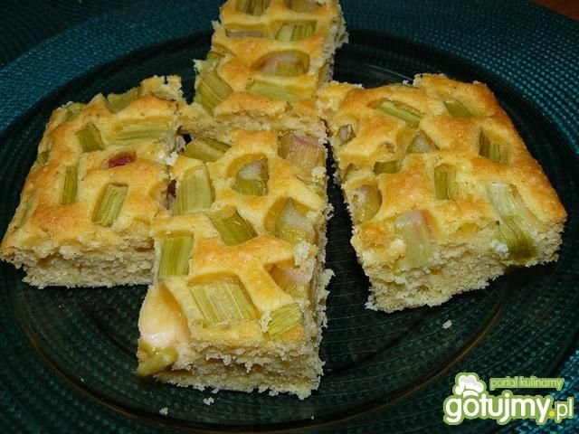 Ekspresowe ciasto z rabarbarem. Ekspresowe ciasto z rabarbarem.