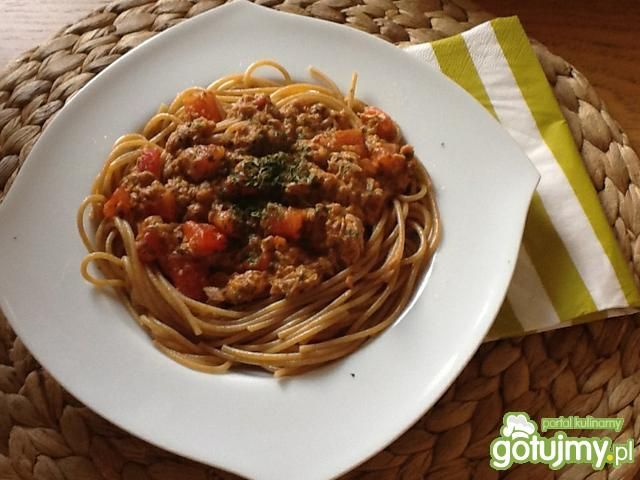 Ekspresowe spaghetti z tunczykiem Ekspresowe spaghetti z tunczykiem