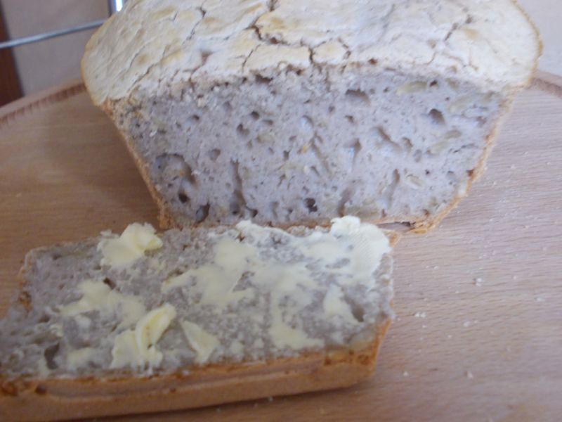 Ekspresowy chleb gryczany ze słonecznikiem