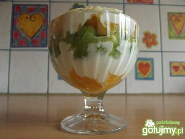 Ekspresowy deserek dwuowocowy