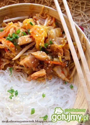 Ekspresowy kurczak z pomarańczami