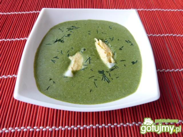 Exspresowa zupa szpinakowa z koperkiem  Exspresowa zupa szpinakowa z koperkiem