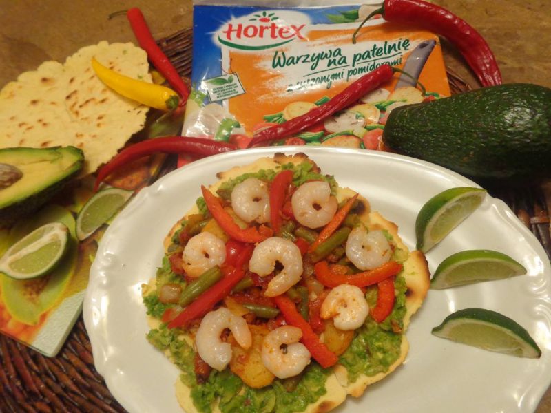 Fajitas z krewetkami Fajitas z krewetkami