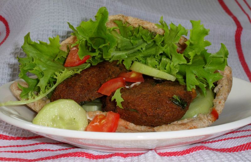 Falafel w piecie Falafel w piecie