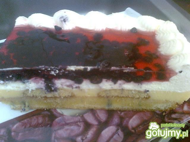 Fantazyjne ciasto z jagodami