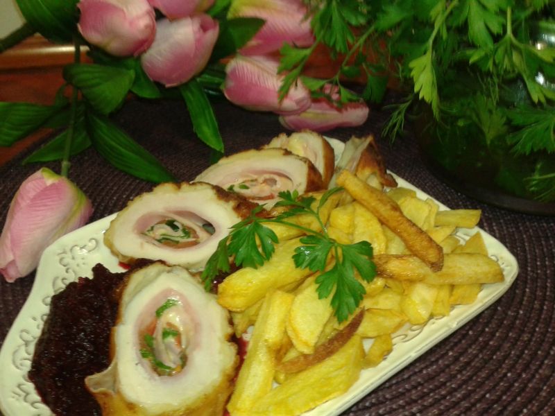 Fantazyjne roladki drobiowe Fantazyjne roladki drobiowe