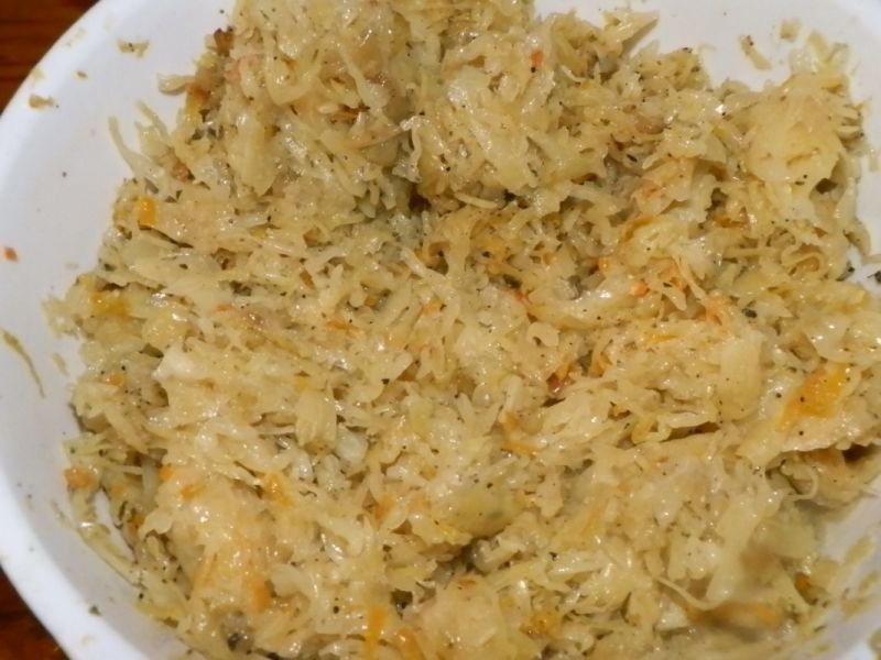 Farsz z kapusty do pierogów lub krokietów. Farsz z kapusty do pierogów lub krokietów.