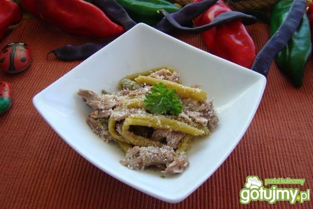 Fasola szparagowa z parmezanem  Fasola szparagowa z parmezanem