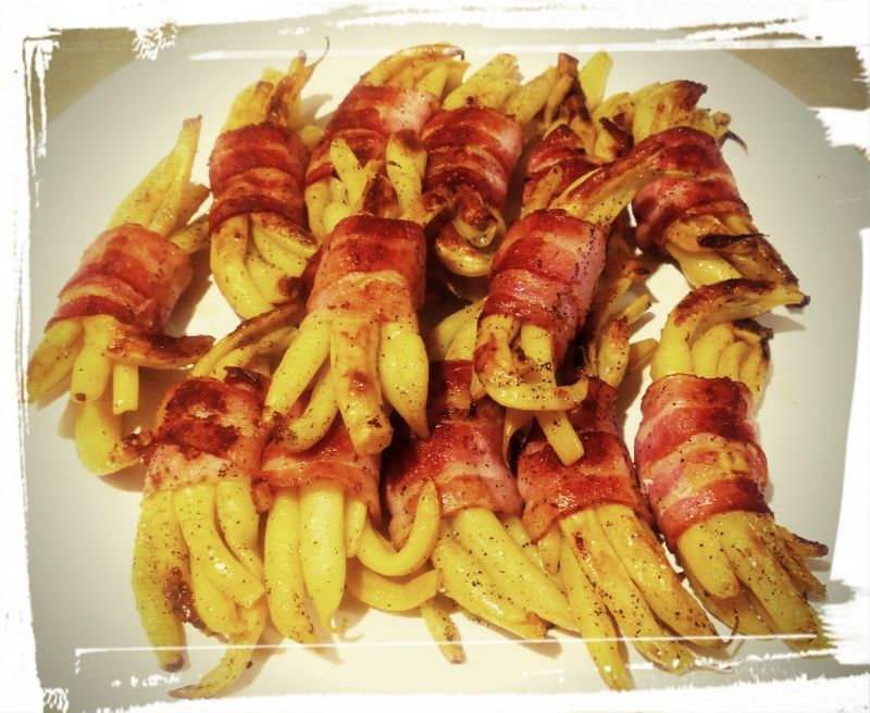 Fasolka owijana boczkiem