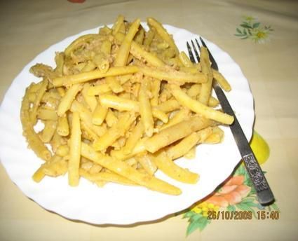 Fasolka szparagowa polana bułką tartą Fasolka szparagowa polana bułką tartą