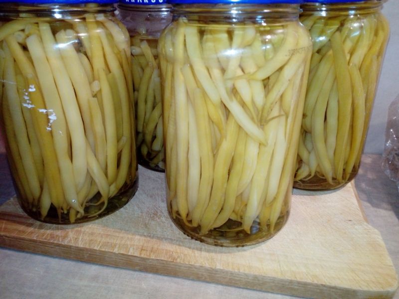 Fasolka szparagowa w słoikach na zimę