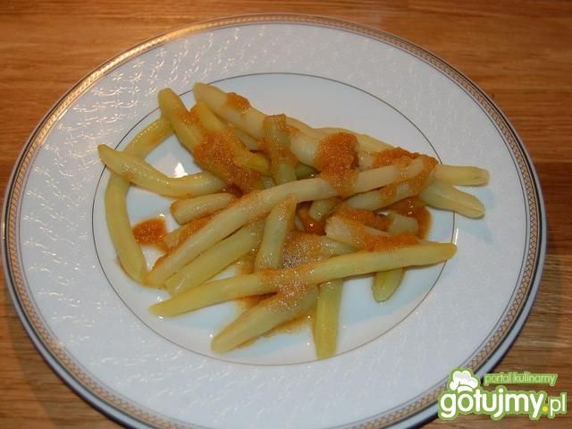 Fasolka szparagowa z bułeczką tartą