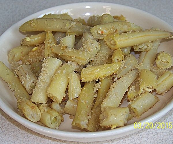 Fasolka szparagowa z bułką tartą Fasolka szparagowa z bułką tartą