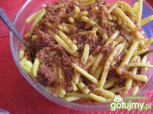 fasolka szparagowa z bułką tartą 