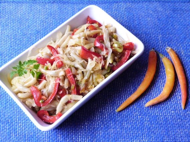 Fasolka szparagowa z dynią makaronową