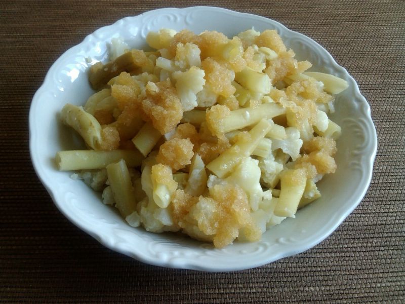 Fasolka szparagowa z kalafiorem do obiadu 