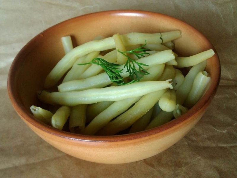Fasolka szparagowa z koperkiem i czosnkiem 