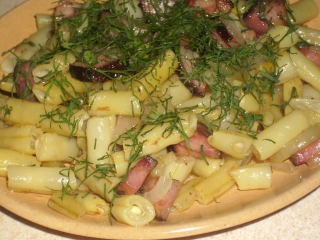 Fasolka szparagowa z  patelni Fasolka szparagowa z  patelni