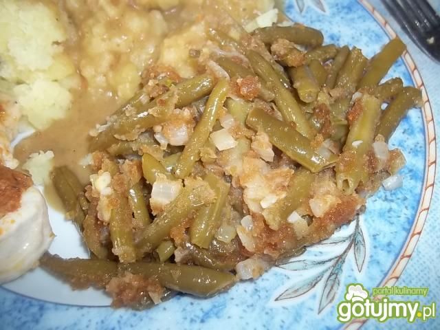 Fasolka z czosnkiem i cebulą Fasolka z czosnkiem i cebulą