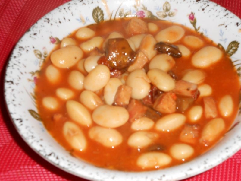 Fasolka z grzybami leśnymi Fasolka z grzybami leśnymi