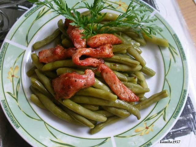 fasolka z mięsem