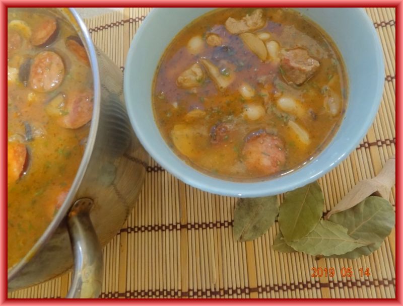 Fasolka z pieczarkami