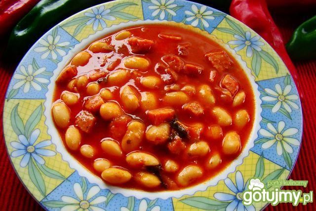 Fasolka z warzywami na słodko-ostro 