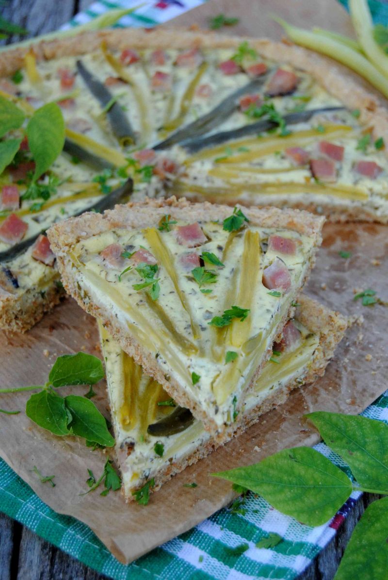 Fasolkowa tarta na razowym spodzie Fasolkowa tarta na razowym spodzie