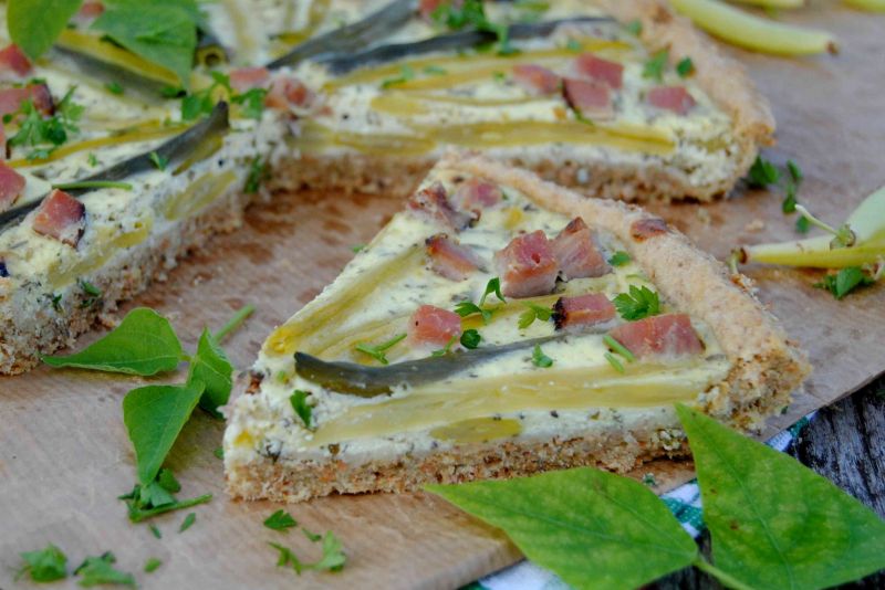 Fasolkowa tarta na razowym spodzie Fasolkowa tarta na razowym spodzie