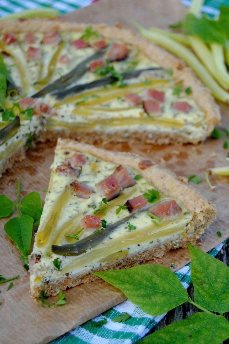 Fasolkowa tarta na razowym spodzie Fasolkowa tarta na razowym spodzie