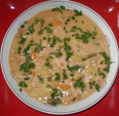 Fasolowa z cieciorką :