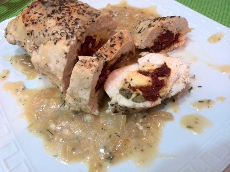 Faszerowana drobiowa kieszonka