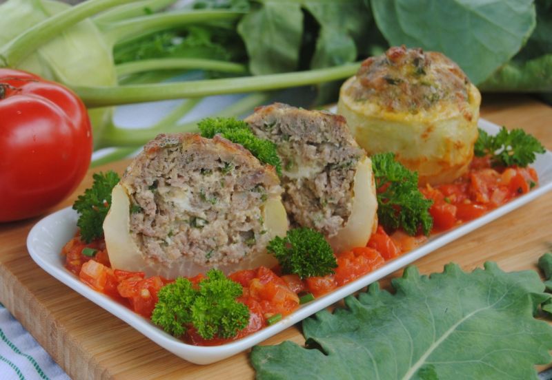 Faszerowana kalarepka Faszerowana kalarepka