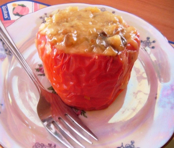 Faszerowana papryka z curry Faszerowana papryka z curry