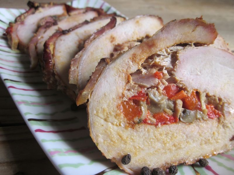 Faszerowana pieczeń ze schabu Faszerowana pieczeń ze schabu