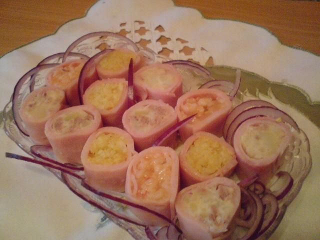 Faszerowana szynka a'la sushi