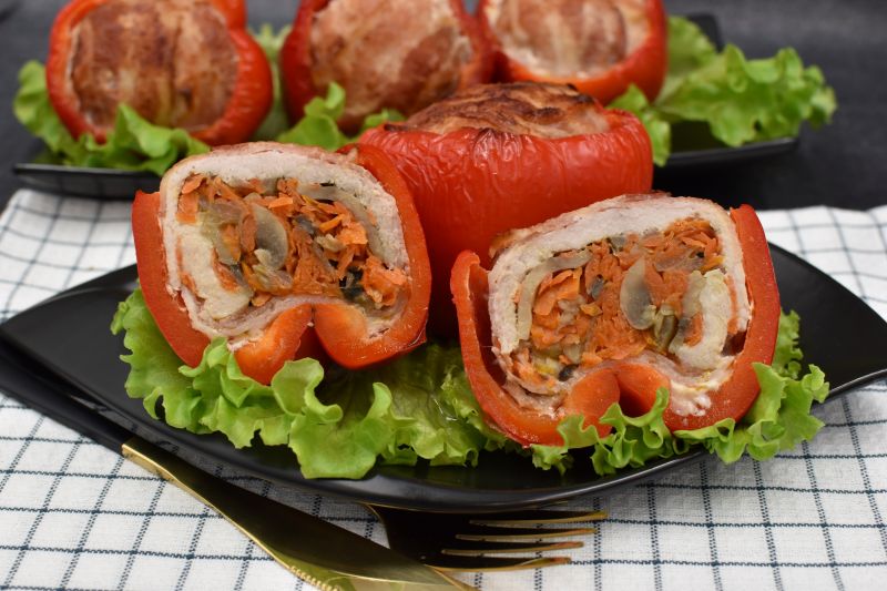 Papryki  faszerowane schabem