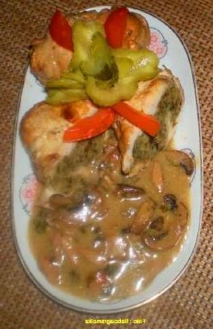 Faszerowane roladki z kurczaka :