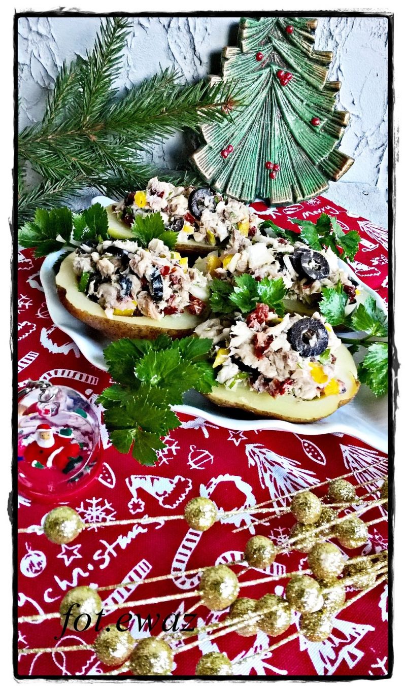 Faszerowane śledziem ziemniaki Faszerowane śledziem ziemniaki