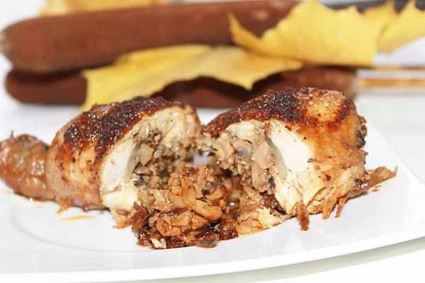 Faszerowane udka kalafiorem i pieczarkami Faszerowane udka kalafiorem i pieczarkami