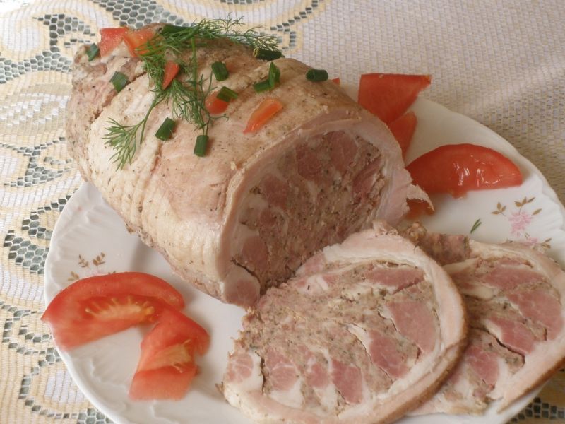 Faszerowany boczek  Faszerowany boczek