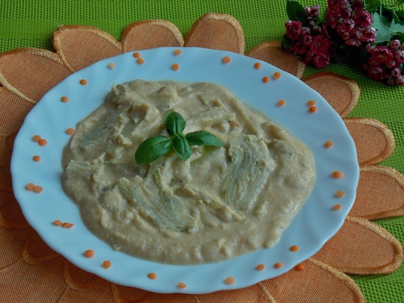 Fenkuł w sosie z soczewicy