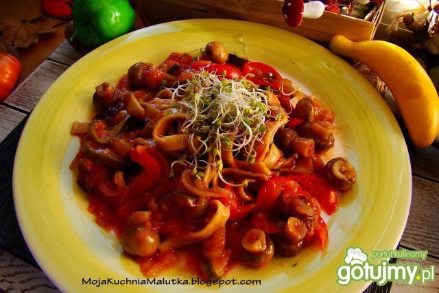 Fettuccine na jesienną nutę  Fettuccine na jesienną nutę