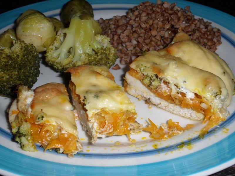 Filecik z pierzynką marchewkową